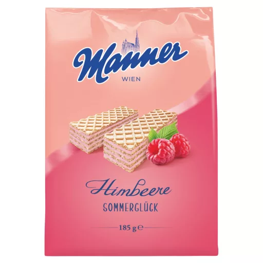 Manner nyári ostya 185g málnás