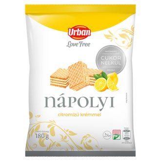   Urban LoveFree hozzáadott cukor nélküli citromízű nápolyi édesítőszerrel 180 g