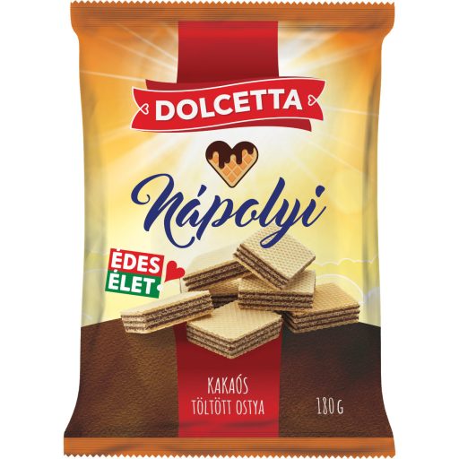 Dolcetta nápolyi 180g kakaó ízű párna tasakos