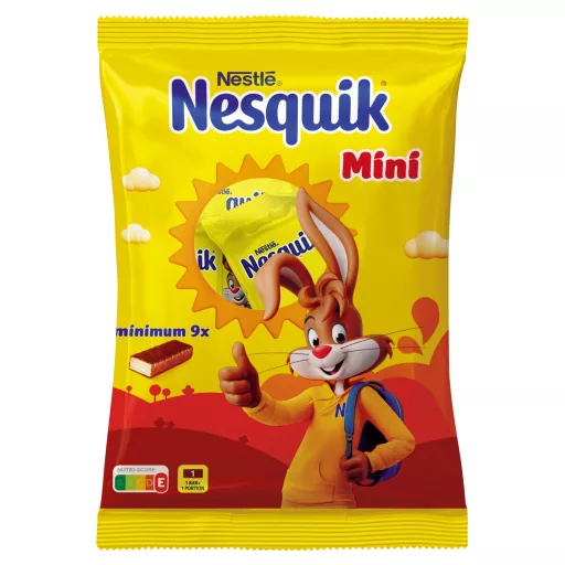 Nestlé Nesquik Mini tejcsokoládéval mártott, tejes krémmel töltött ostya 170 g