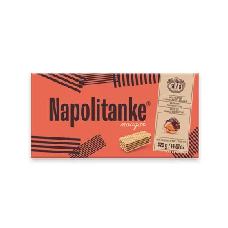 Napolitanke töltött ostya 420g mogyorókrémes