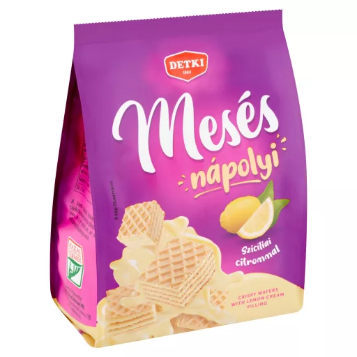 Detki Mesés Nápolyi citromos krémmel töltött ostya 180 g