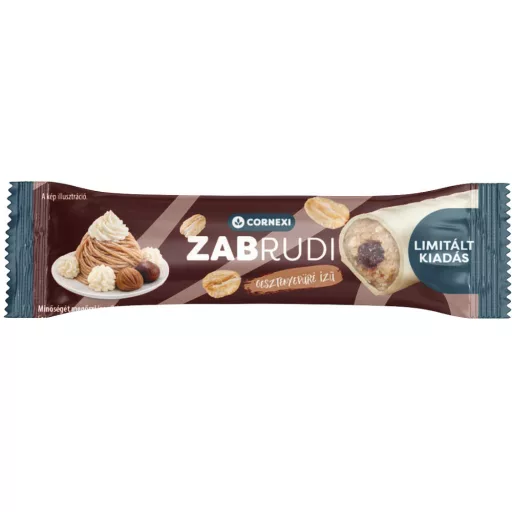 Cornexi zabrudi 30g gesztenye ízű vaníliás töltelékkel fehér bevonattal limitált