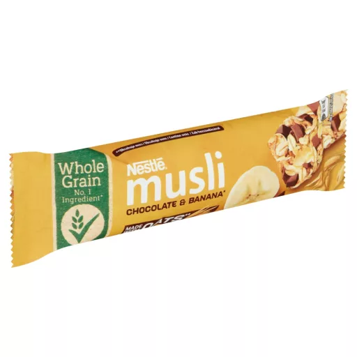 Nestlé Musli tejcsokoládés-banános müzliszelet reggelihez 35 g