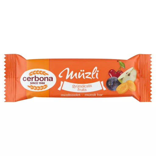 Cerbona gyümölcsös müzliszelet 20 g