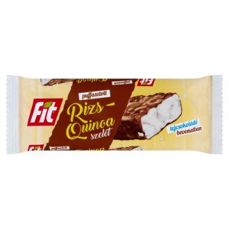Fit müzliszelet 18g rizs-quinoa tejcsokoládé bevonatban