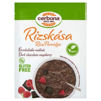   Cerbona Vegan gluténmentes, étcsokoládés-málnás rizskása 45 g