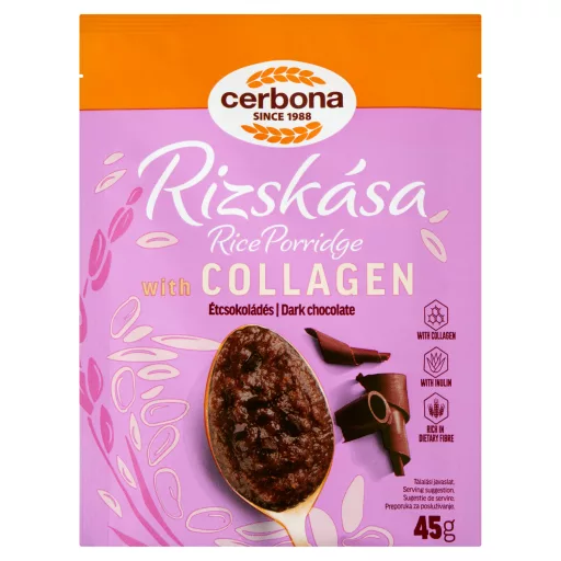 Cerbona étcsokoládés rizskása kollagénnel és inulinnal 45 g