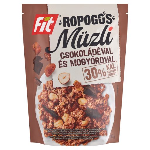 Fit ropogós müzli csokoládéval és mogyoróval 200 g