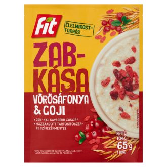   Fit zabkása goji bogyóval és vörösáfonyás ízesítéssel 65 g