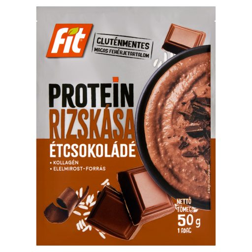 Fit protein rizskása 50g étcsokoládés gluténmentes kollagénnel