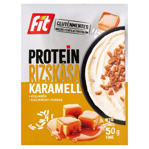 Fit protein rizskása 50g karamell gluténmentes kollagénnel