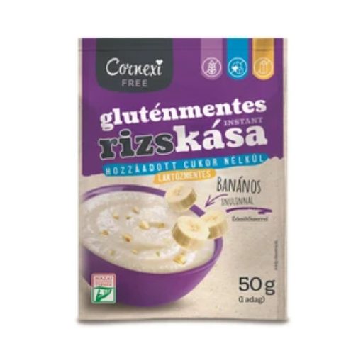 Cornexi rizskása 50g banános hcn-édesítőszerekkel, gluténmentes