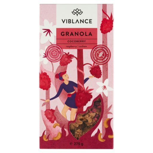 Viblance kókuszos-málnás granola 275 g