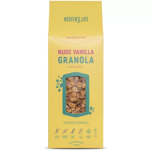 Hester's life granola 320g nude vanilla gluténmentes