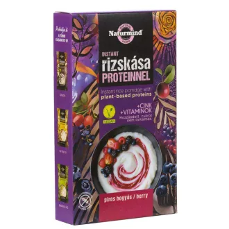 Naturmind instant rizskása 200g proteinnel piros bogyós