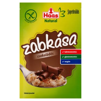 Haas Natural zabkása 50g csokoládé gm, lm,vegán
