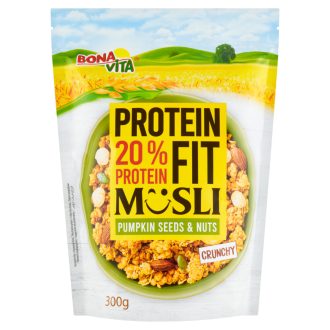   Bonavita Protein Fit ropogós proteines müzli, dióval és tökmaggal 300 g
