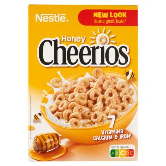   Nestlé Cheerios gabonakarika 375g mézes, ropogós, vitaminokkal és ásv. anyagokkal