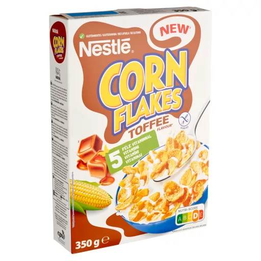 Nestlé Corn Flakes gluténmentes karamellás ízű ropogós kukoricapehely 350 g