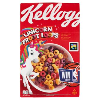   Kellogg's Unicorn Froot Loops gyümölcs ízesítésű gabonakarikák 375 g