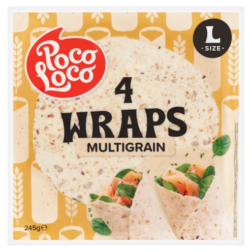 Poco Loco Multigrain tortilla búzalisztből 4 db 245 g