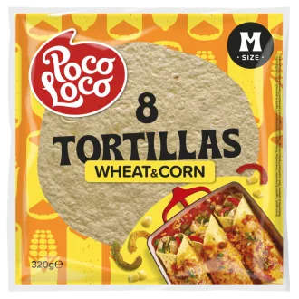 Poco Loco tortilla kukoricalisztből 8 db 320 g
