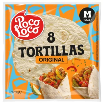 Poco Loco Original Tortilla 8 db 320 g