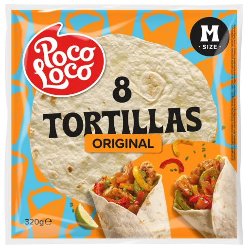 Poco Loco Original Tortilla 8 db 320 g