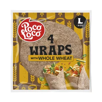 Poco Loco tortilla teljes kiőrlésű liszttel 4 db 245 g