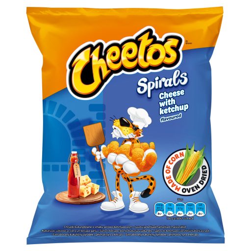 Cheetos Spirals sajtos & ketchupos ízesítésű kukoricasnack 30 g