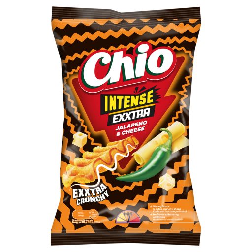 Chio Intense Exxtra jalapeño chili és sajt ízű burgonyachips 55 g