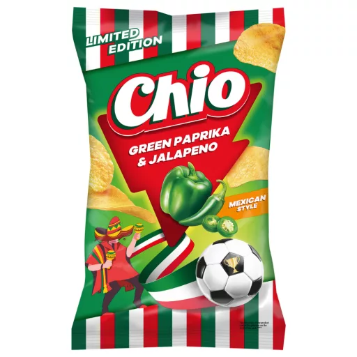 Chio burgonyachips 130g Green Paprika and Jalapeno