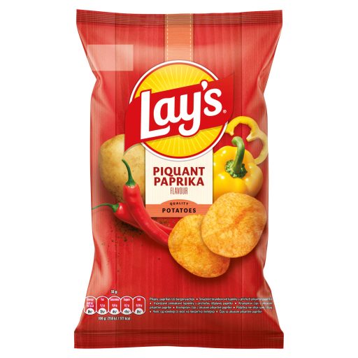 Lay's pikáns, paprikás ízű burgonyachips 60 g