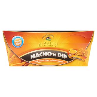   El Sabor Nacho 'N Dip chilis nacho chips és sajt szósz 175 g