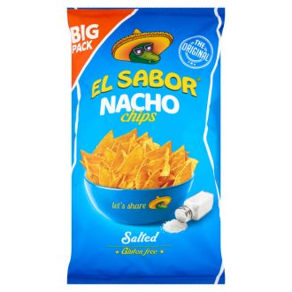 El Sabor Nacho chips 180g Big Pack sós gluténmentes