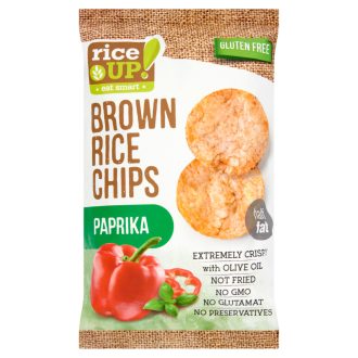   RiceUp! Eat Smart barna rizs chips paprikás ízesítéssel 60 g