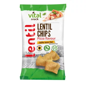 Vital lencse chips 65g pizza ízű gluténmentes