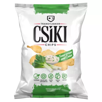   Csíki Csipsz hagymás-tejfölös ízesítésű burgonyacsipsz 60 g