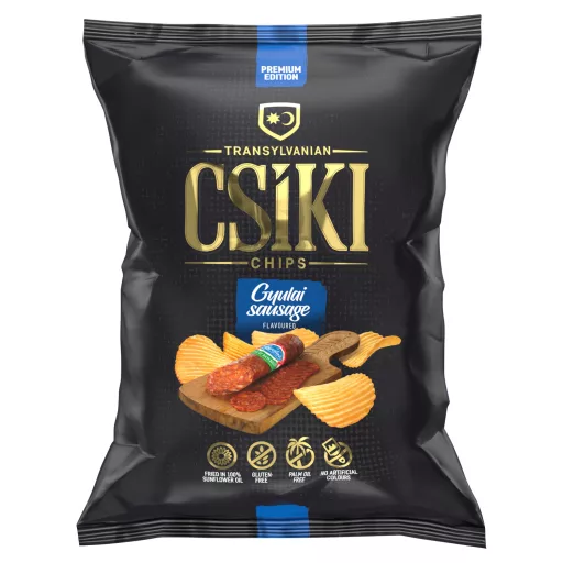 Csíki Csipsz gyulai kolbász ízesítésű burgonyacsipsz 60 g
