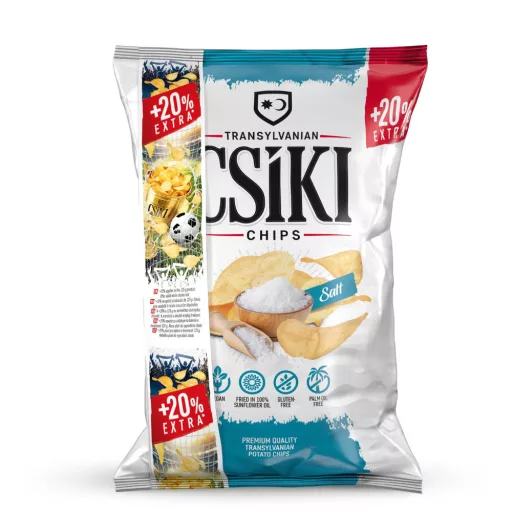 Csíki csipsz 125g+20% sós gluténmentes