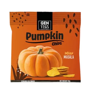 Gen Vegs sütőtök chips 40g Indiai Masala