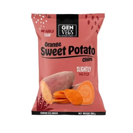 Gen Vegs édesburgonya chips 100g Con Sal De Himalaya