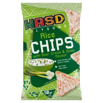 Wasd Polygons rizs chips 50g hagymás-tejfölös