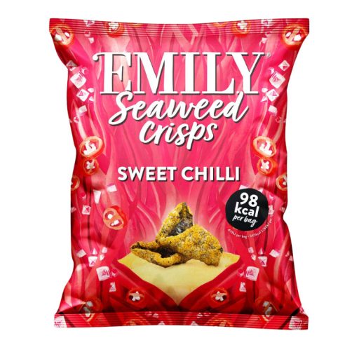 Emily Abakus tengeri moszat crips 18g édes chilivel és tápióka bevonattal