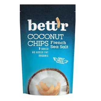 Bett'r kókusz chips 70g francia tengeri sós bio