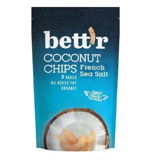 Bett'r kókusz chips 70g francia tengeri sós bio