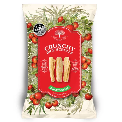 Temole ropogós rizstekercs 75g paradicsomos salsa ízű gluténmentes