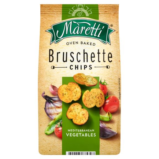 Maretti mediterrán zöldséges ízesítésű pirított kétszersült karikák 70 g