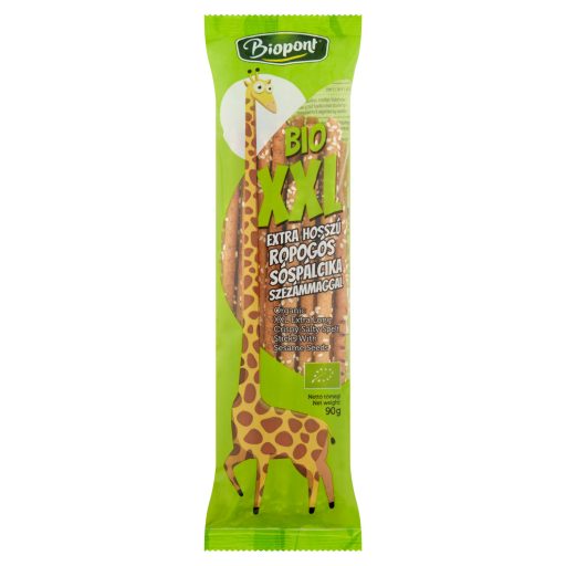 Biopont bio XXL extra hosszú ropogós sóspálcika szezámmaggal 90 g